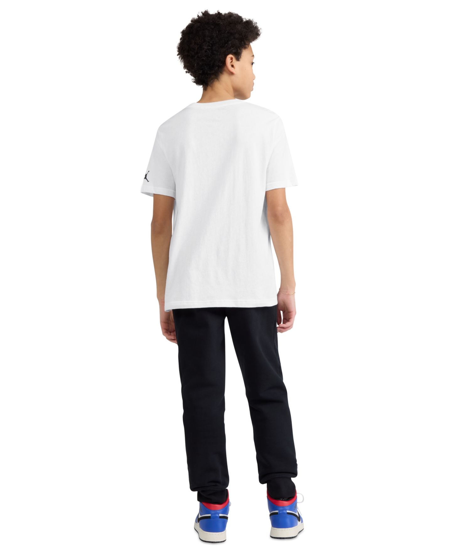 Футболка Jordan Shoe Strings Crewneck T-Shirt для мальчиков, цвет: Белый — фото 4