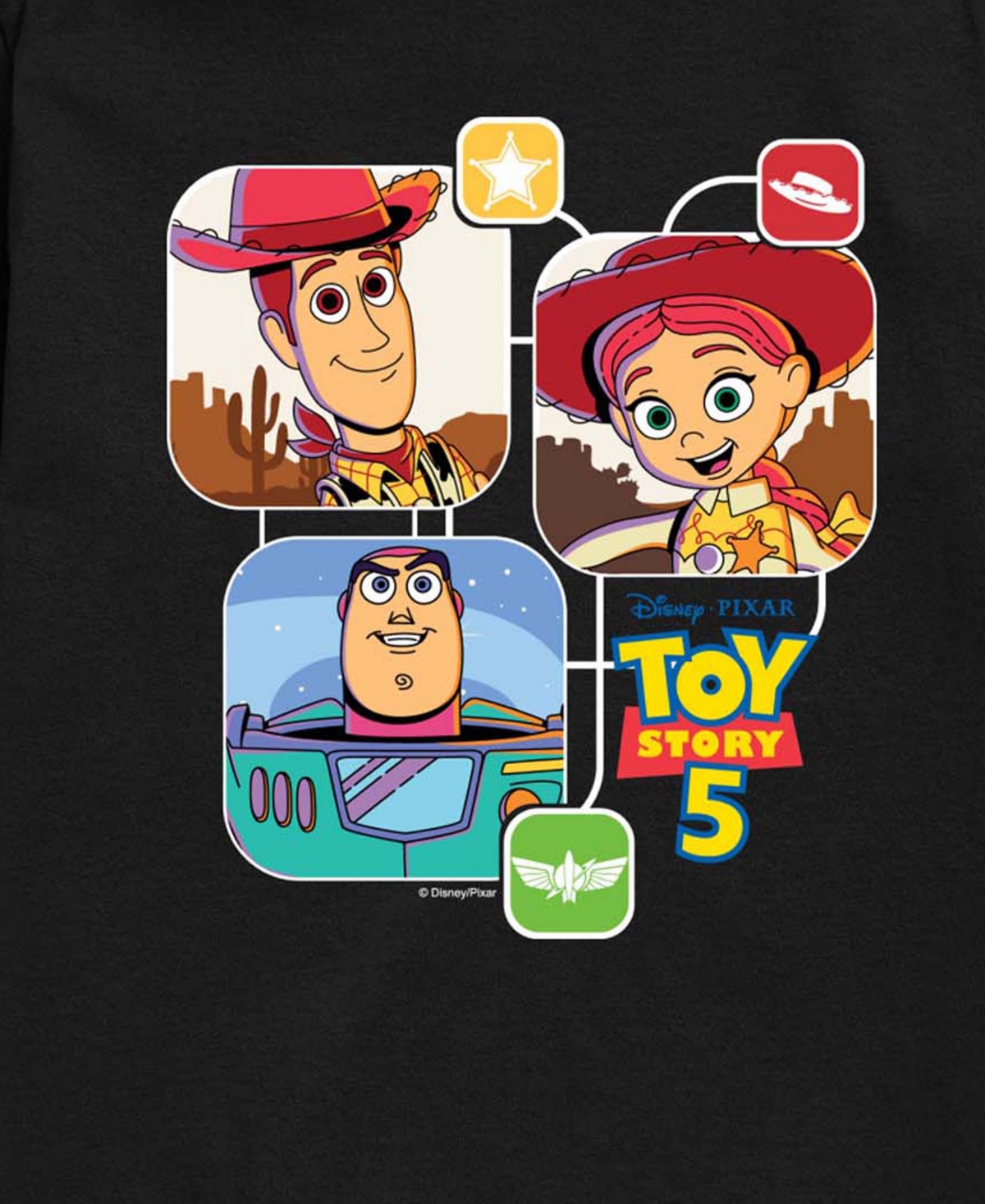 Hybrid Boys' 8-20 Toy Story 5 Character Graphic Short-Sleeve T-Shirt