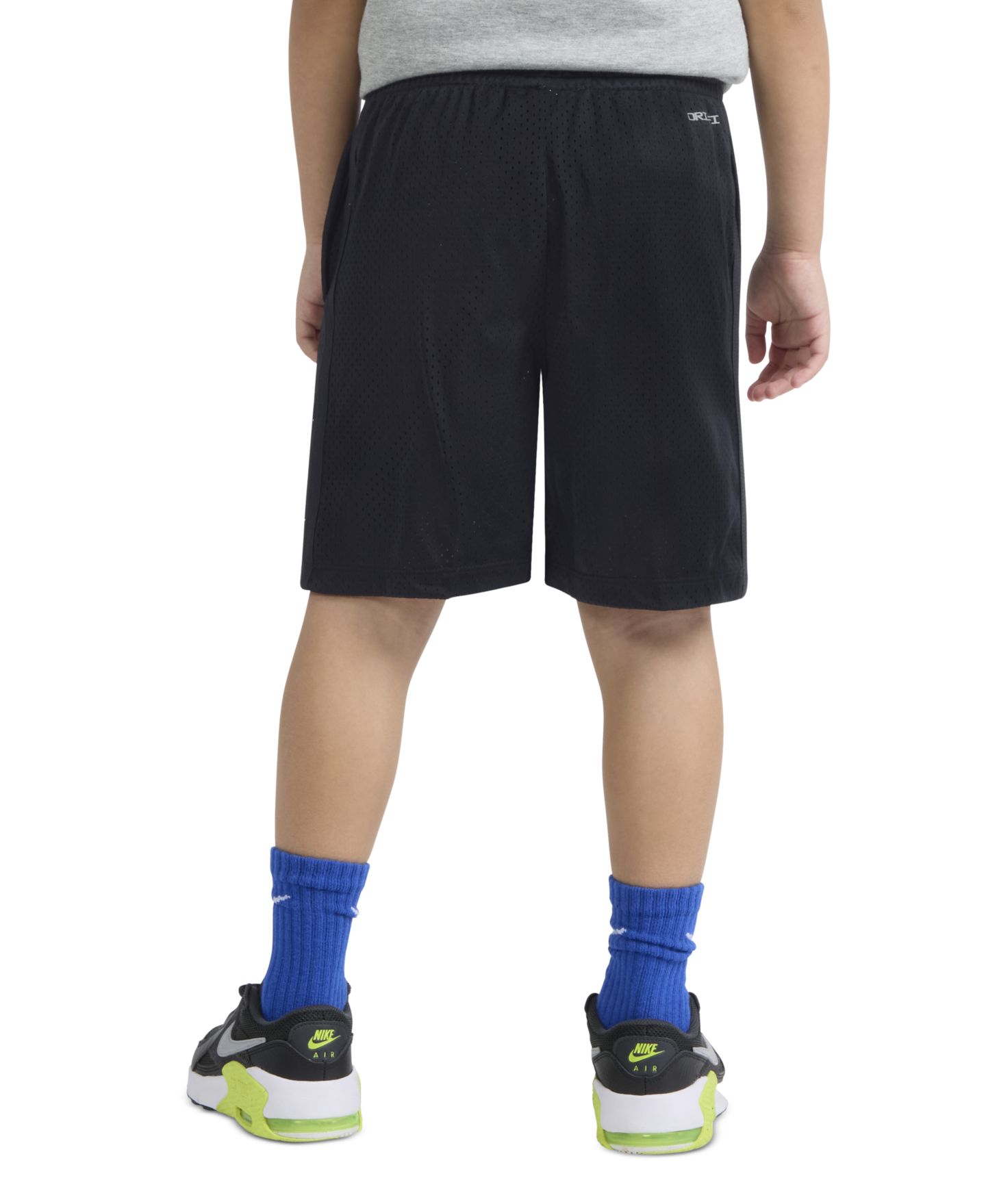 Шорты Nike Dri-FIT Logo Mesh Pull-On Shorts для мальчиков, цвет: Чёрный — фото 3