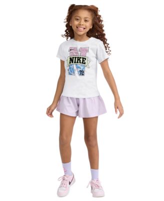 Girls' 4-6X Lace It Up Ringlet Crewneck T-Shirt