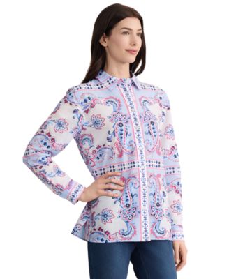 Women's Button-Down Long-Sleeve Blouse
