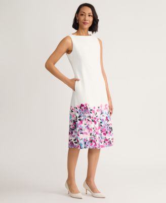 Women's Sleeveless Floral Midi Dress