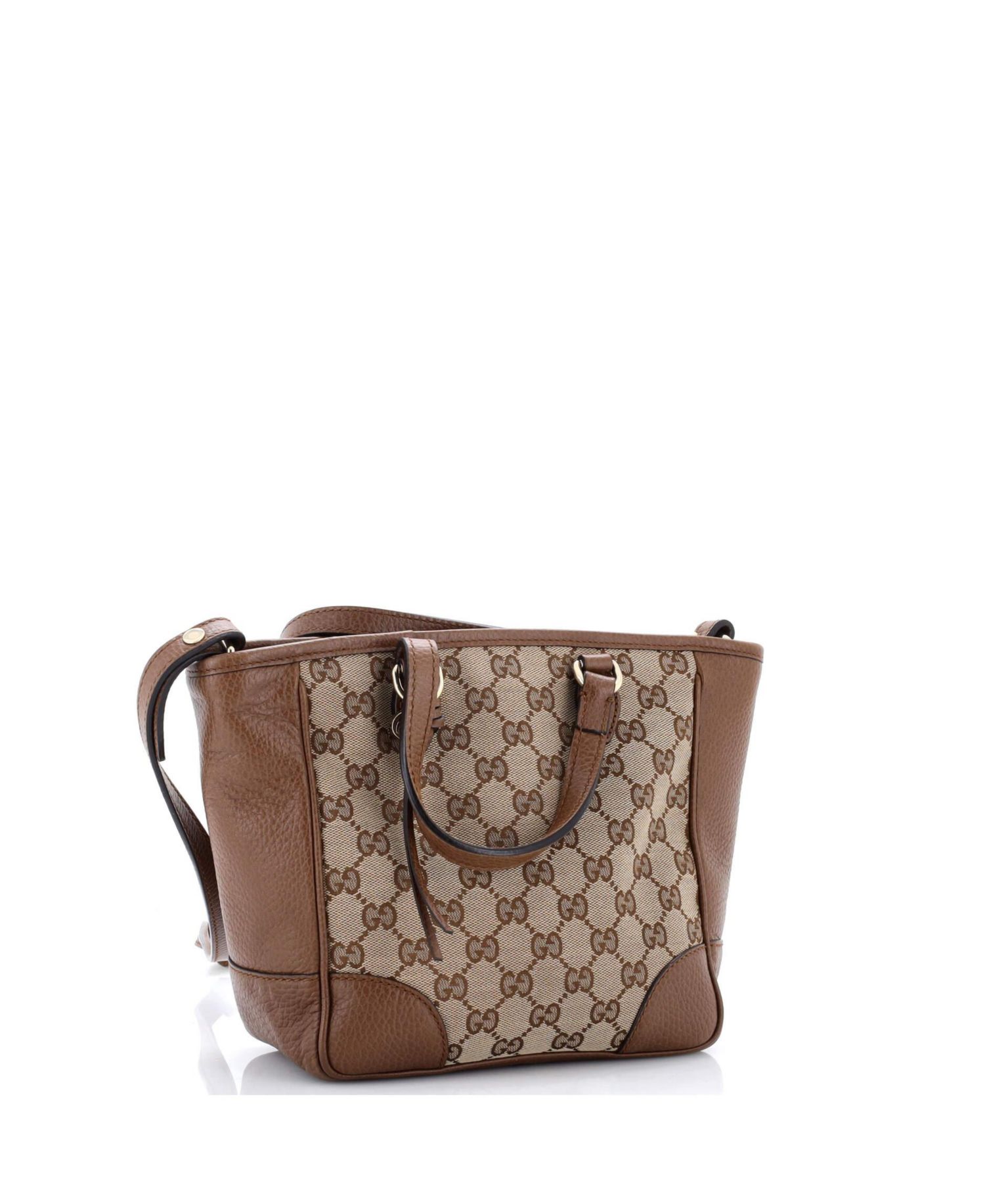 Small Bree Convertible Tote GG Canvas with Leather