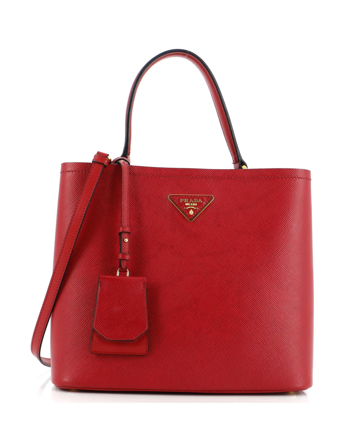 Pre-Owned Prada Large Panier Bucket Bag Saffiano Leather