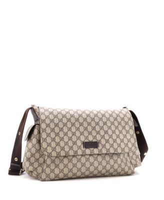Diaper Bag GG Coated Canvas