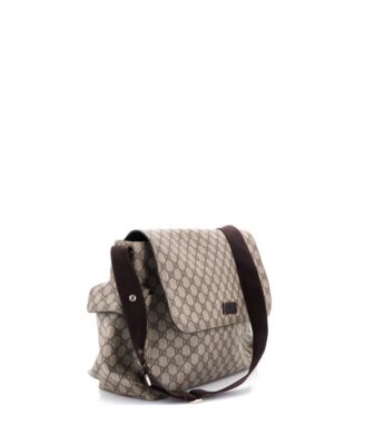 Diaper Bag GG Coated Canvas