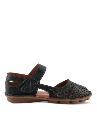 Canoya Women s Leather Sandal with Adjustable Fit