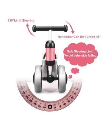 Baby Balance Bike for 2 Years Old Boys/Girls No Pedal 4 Wheels