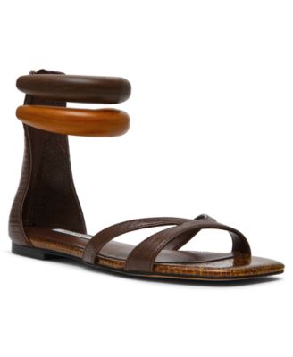 Women's Olivia Embellished Bangle Full Zip Flat Sandals