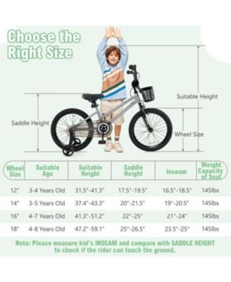  Kids Bike Adjustable with Transparent Chain Cover