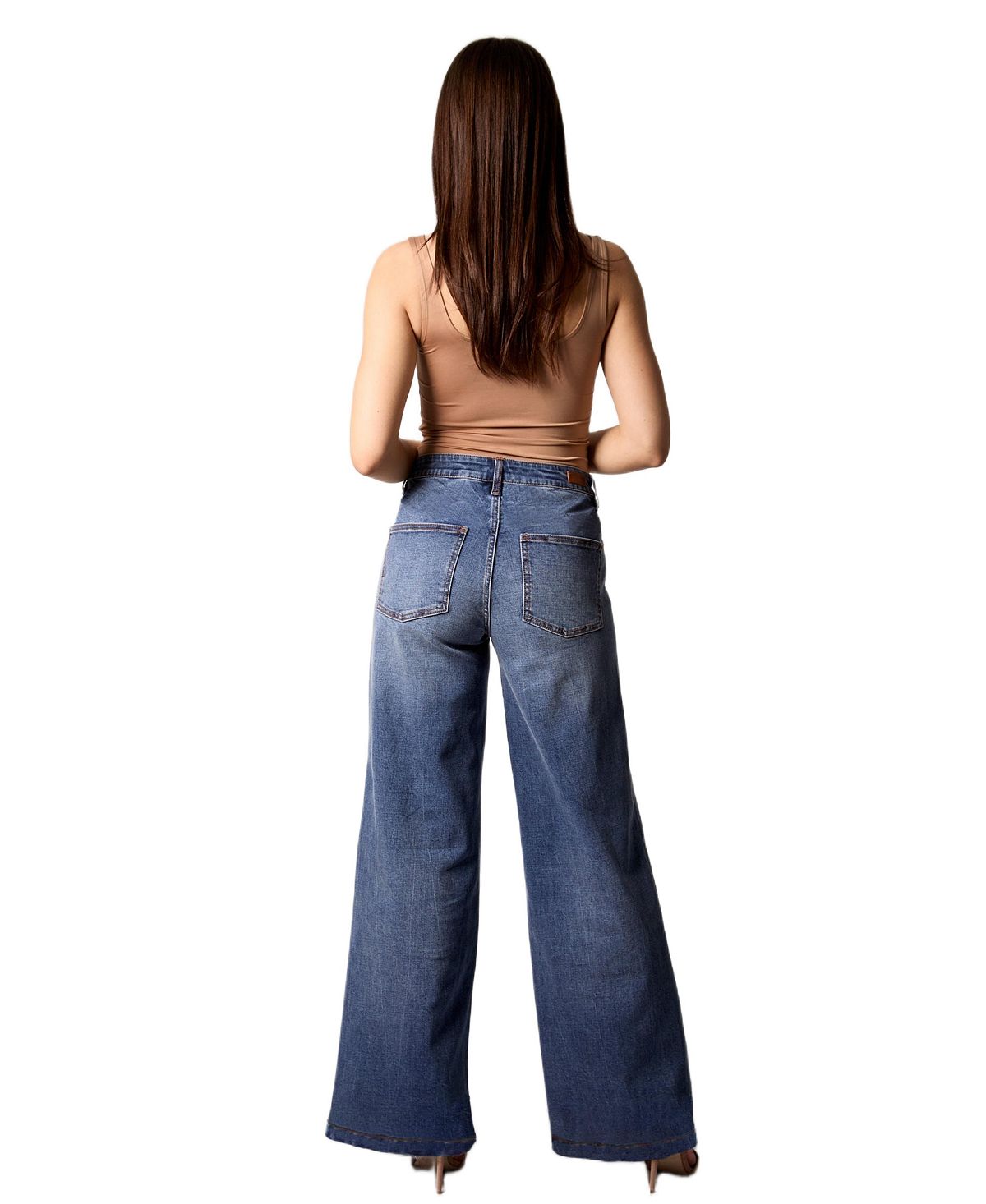 Blue Revival Women's Selena Wide-Leg Trousers view 2 — MAYCSS fashion products