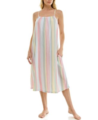 Women's Sleeveless Square Neck Midi Sleep Chemise