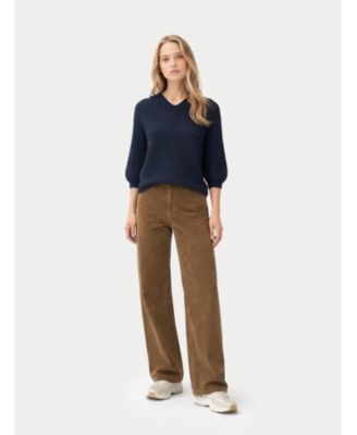 Women's Open V-Collar Polo Sweater