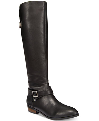 Material Girl Capri Wide-Calf Riding Boots, Only at Macy's