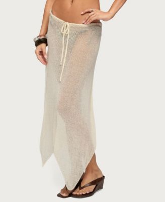 Women's Isla Handkerchief Sheer Knit Midi Skirt