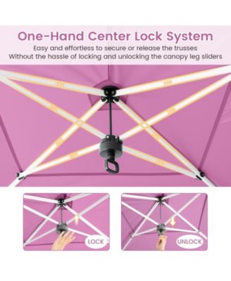 10 X 20 FT Pop up Canopy Tent w/ 6 Sidewalls Wheeled Bag 6 Sandbags 10 Stakes