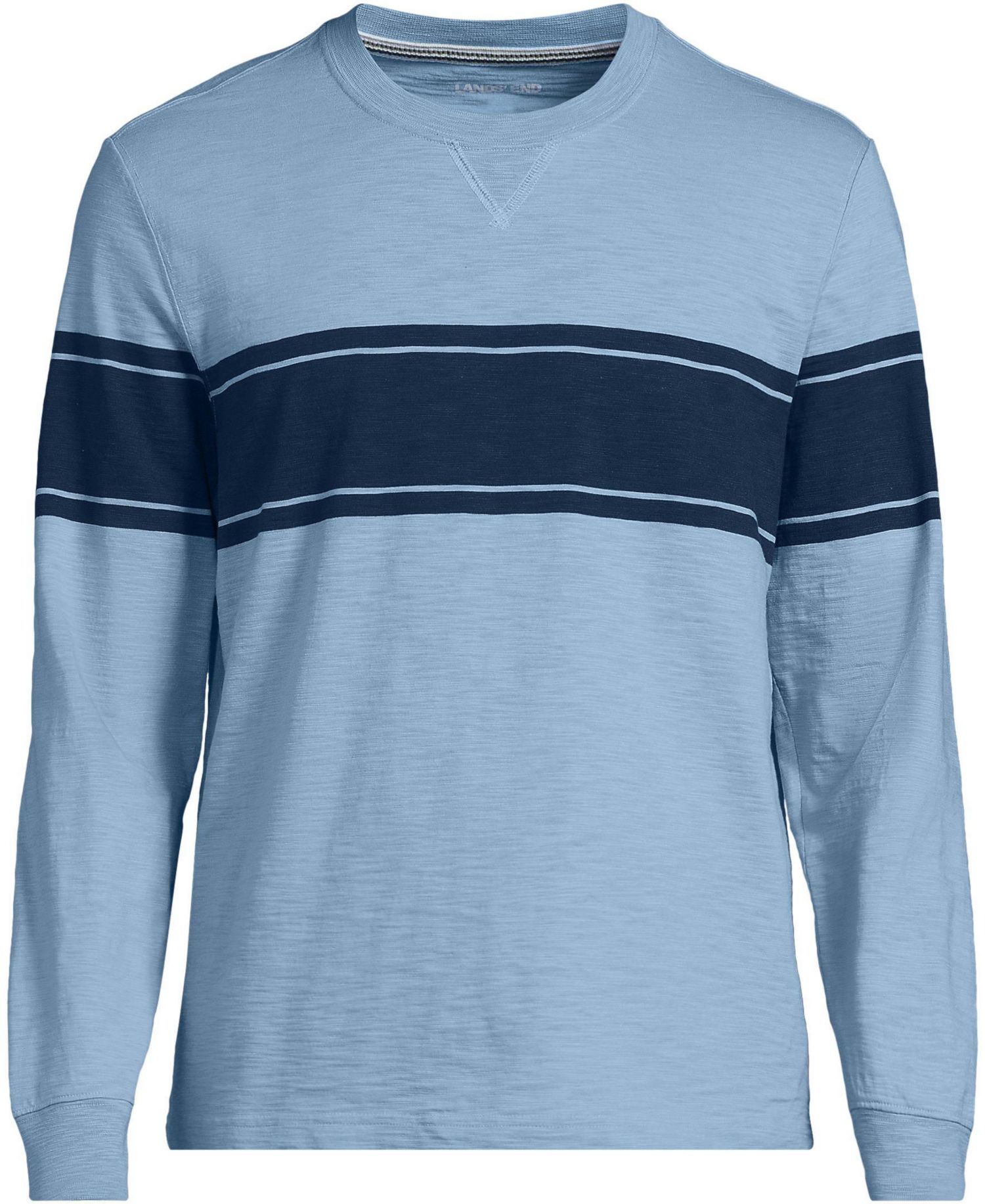 Men's Long Sleeve Slub Crew