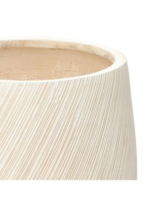 14" Dia Large Plant Pot with Drainage, Texutred Round Planter Pot for Indoor and Outdoor Plants