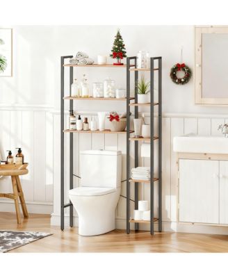 Over Toilet Storage 8-Tier Bathroom Organizer Shelf