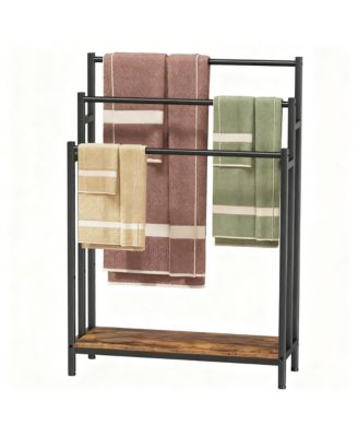  Freestanding Towel Rack Blanket Ladder Holder Outdoor Bath Drying Shelf