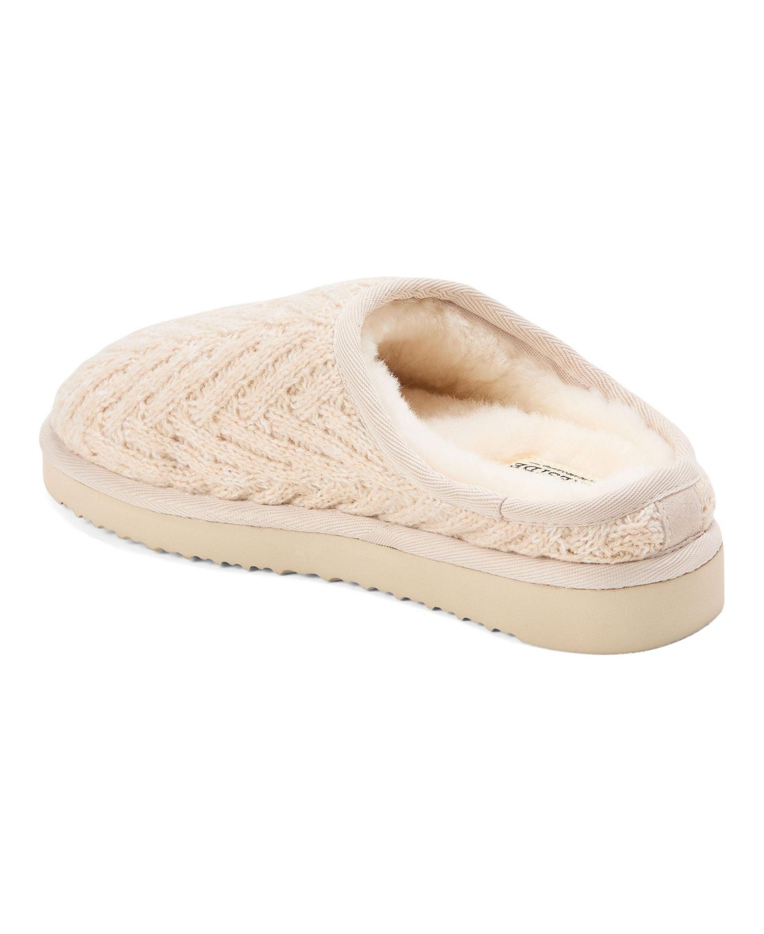 Women's Greta Genuine Shearling Knit Clog Slipper