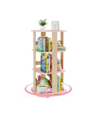 Freestanding 3 Tier Toddler Book Rack with 12 Compartments