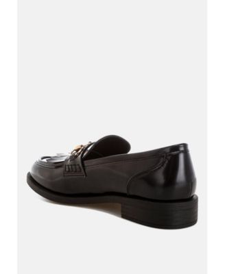 Womens Marbin Fringed Penny Strap Loafers