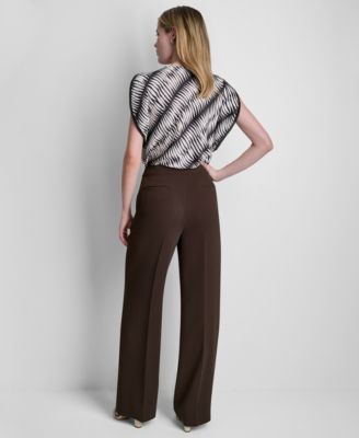 Brown Dress Pants & Trousers Petite Business Casual & Work Clothes | Macy's