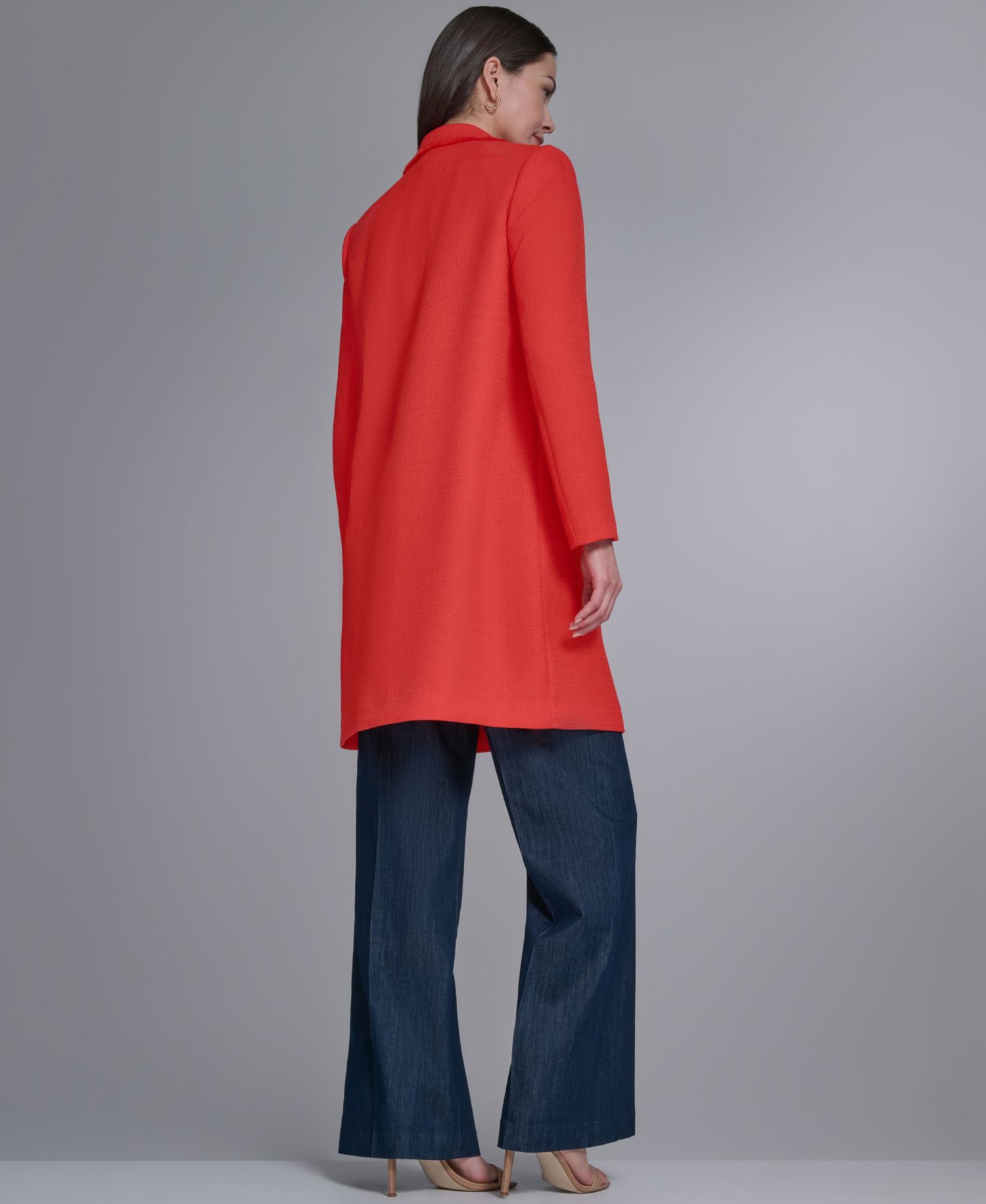 Women's Open-Front Fringe Topper Jacket