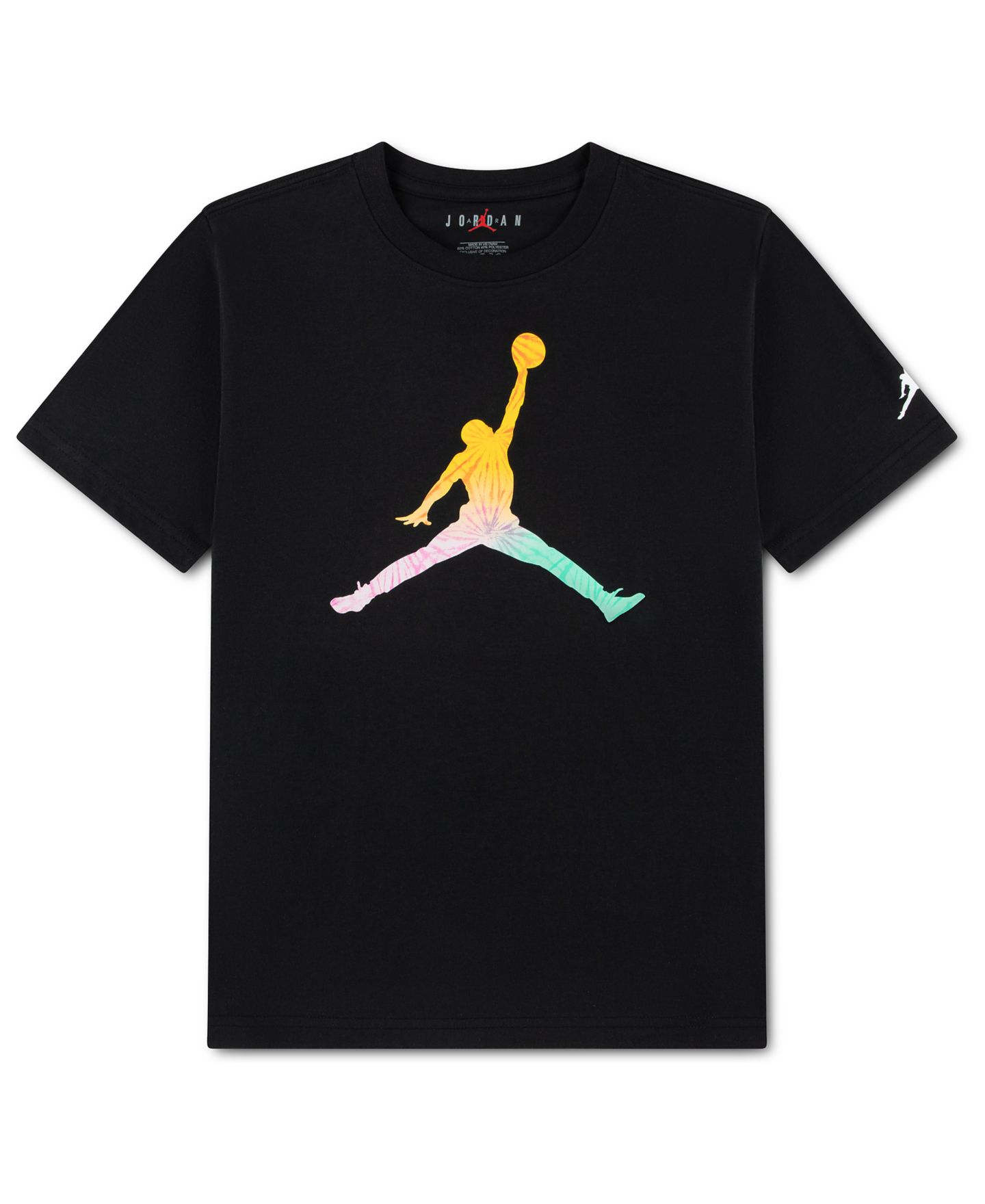 Детская футболка Jordan Jumpman Air для мальчиков, цвет: Чёрный — фото 5