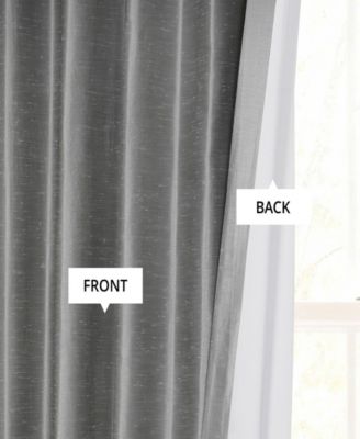 Vintage Textured Faux Dupioni Silk Blackout Curtain