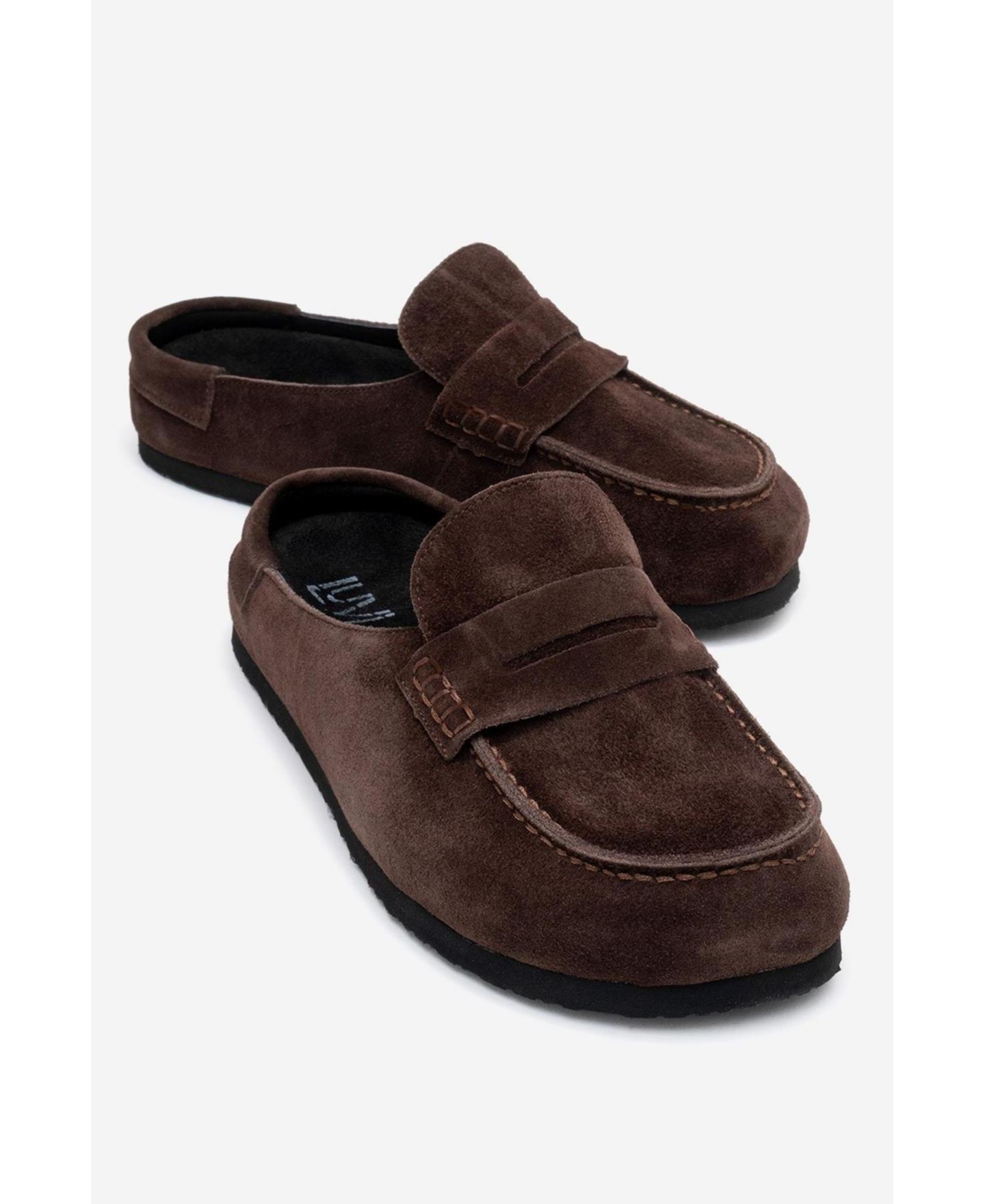 Женские тапочки Forever & Always Shoes Women Priva Leather Slip-On Slipper, цвет: Коричневый замшевый — фото 3