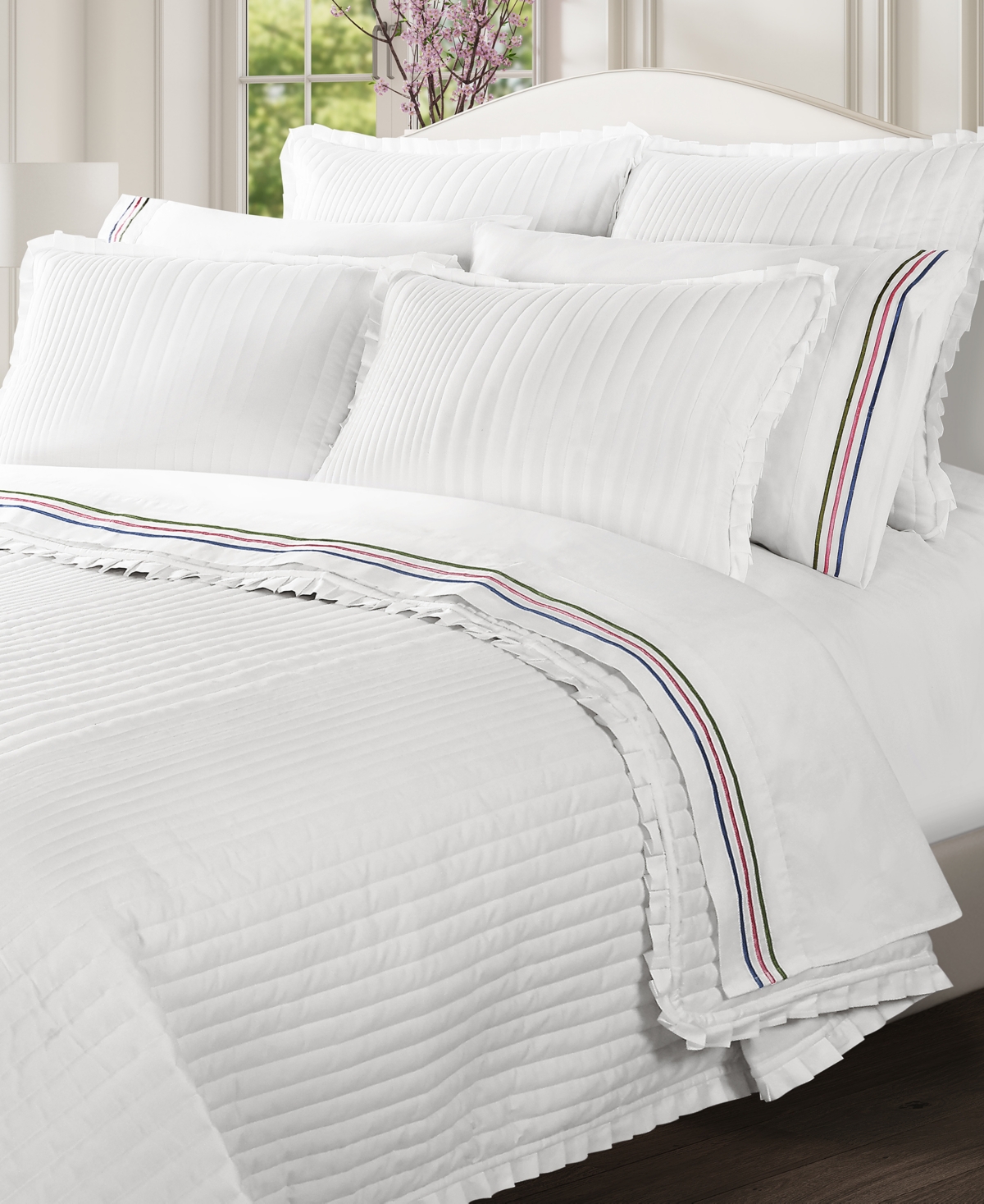 Piper & Wright Savannah Solid 3-Pc. Quilt Set, Full/Queen
