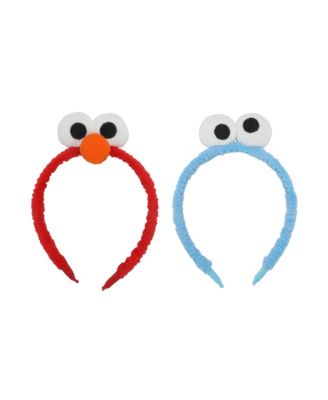 Elmo and Cookie Monster Cosplay Character Headbands (Set of 2)