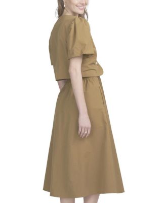 Women's Shirred Sleeve Top