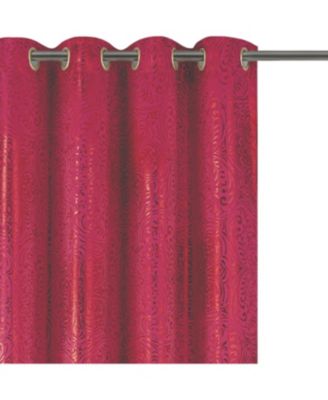 Helena Halo Foil Blackout Polyester Window Curtain Grommet Panel 52" x 84"