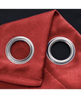 Oakley Embossed Blackout Polyester Window Curtain Grommet Panel 52" x 84"