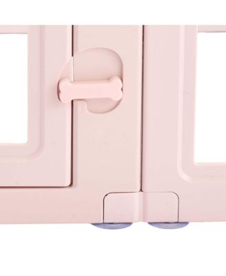 60" Dog Whelping Box with Transparent Window Playpen for X-Large Dogs