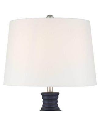 Maxwell 27 1/5" High Rippled Ceramic USB Table Lamp Set of 2