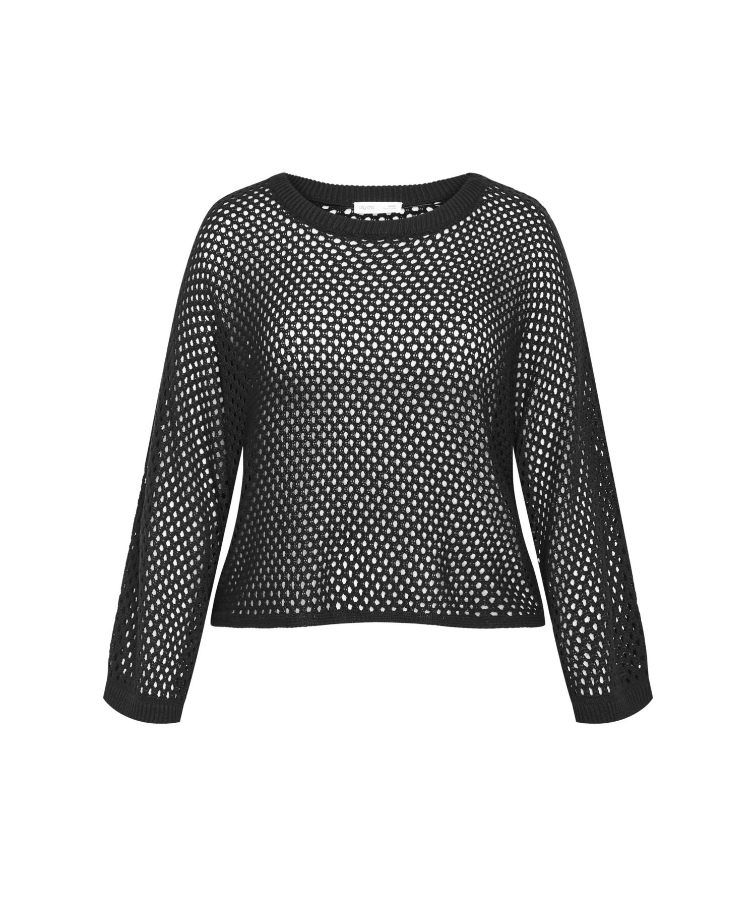Women's Crochet Knit Long Sleeve Top