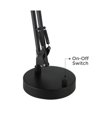 Wyatt 25" High Modern Desk Lamp USB Port Architect Adjustable Height Metal Single Home Office Charging