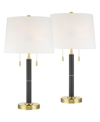 Rawdon 27"H  2-Light Pull-Chain Table Lamp Set with Dimmer