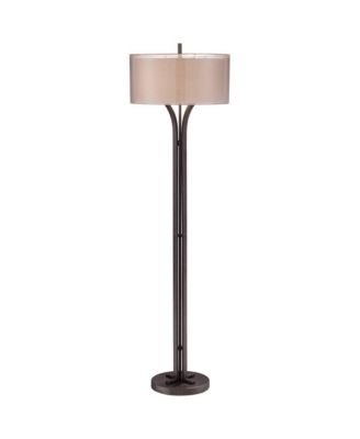 Tristan Tall Industrial Rustic Floor Lamp with Smart Socket