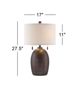 Byron 27 1/2" Tall Farmhouse Country Cottage Table Lamps Set of 2 Pull Chain