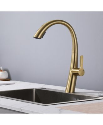 Single Handle Stainless Steel Pull Out Kitchen Faucet
