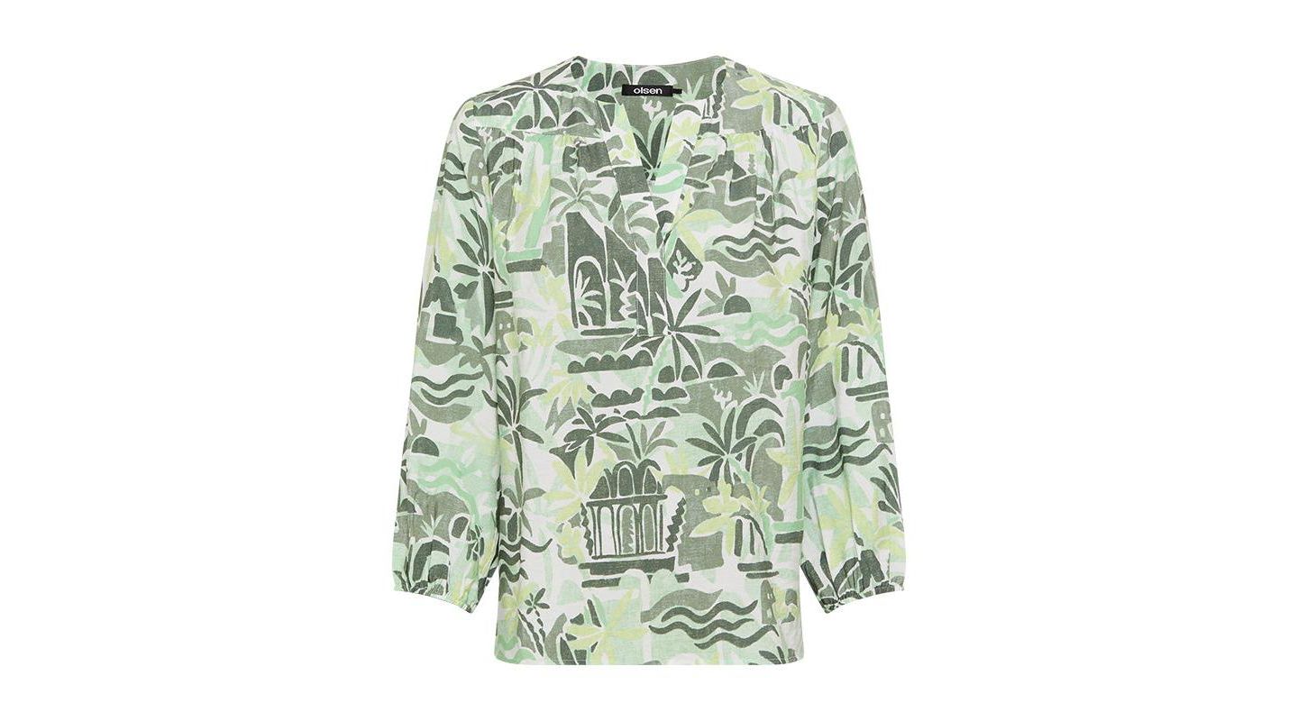 Женская блузка Olsen Safari Print Tunic Blouse — фото 3