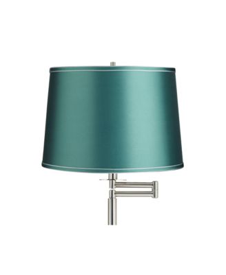 Druckman Modern Tall Standing Floor Lamp Adjustable Swing Arm Metal Brushed Nickel Finish