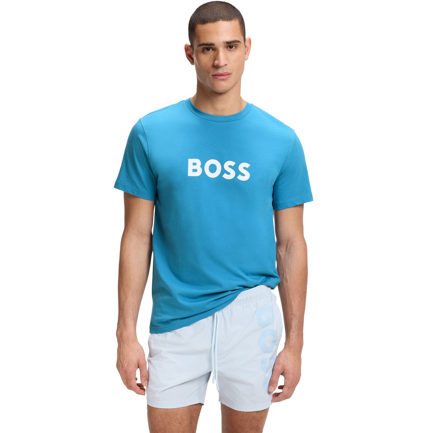 Men's Cotton-Jersey Logo Print T-Shirt