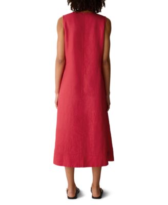 Women's & Plus Size Sleeveless V-Neck Dress