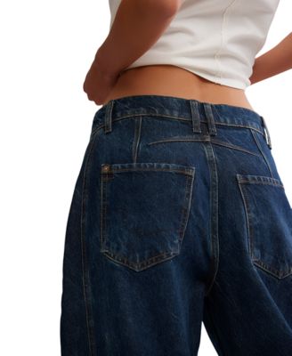 Women's Relaxed-Fit Mid-Rise Barrel Jeans